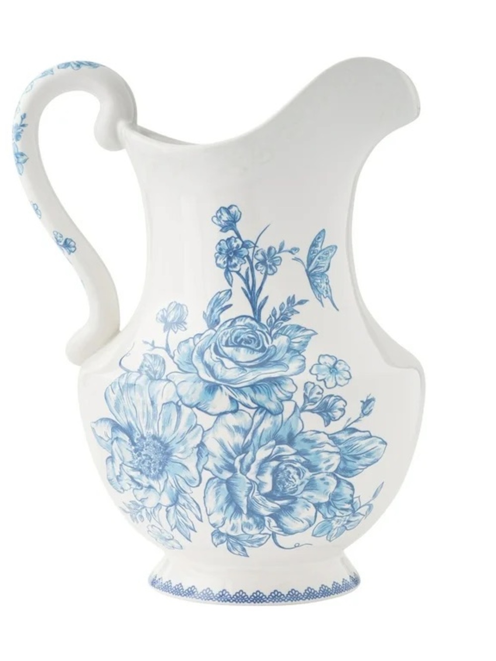 🩷 New Pioneer Woman Blue Agatha Stoneware Ice Tea/Water Pitcher - Picture 5 of 10